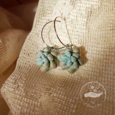 Escheveria Succulent Earrings